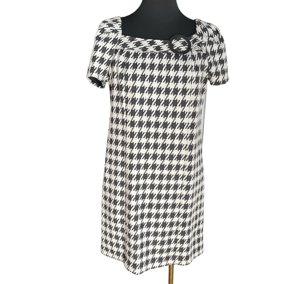 RABBIT RABBIT RABBIT HOUNDSTOOTH SHIFT DRESS - Picture 2 of 10